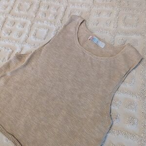 Free People Beach Tan Knit Top